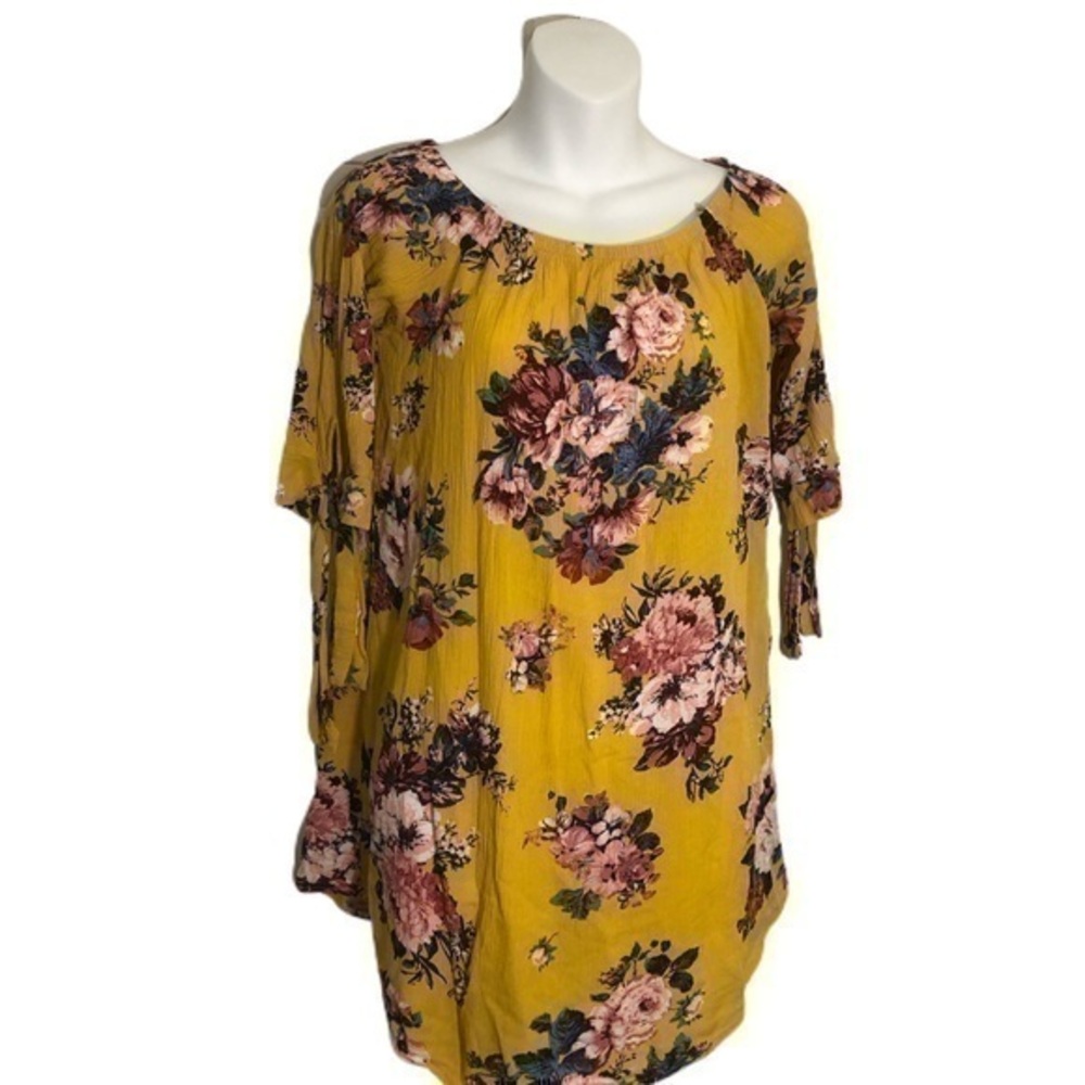 Yellow Floral Top